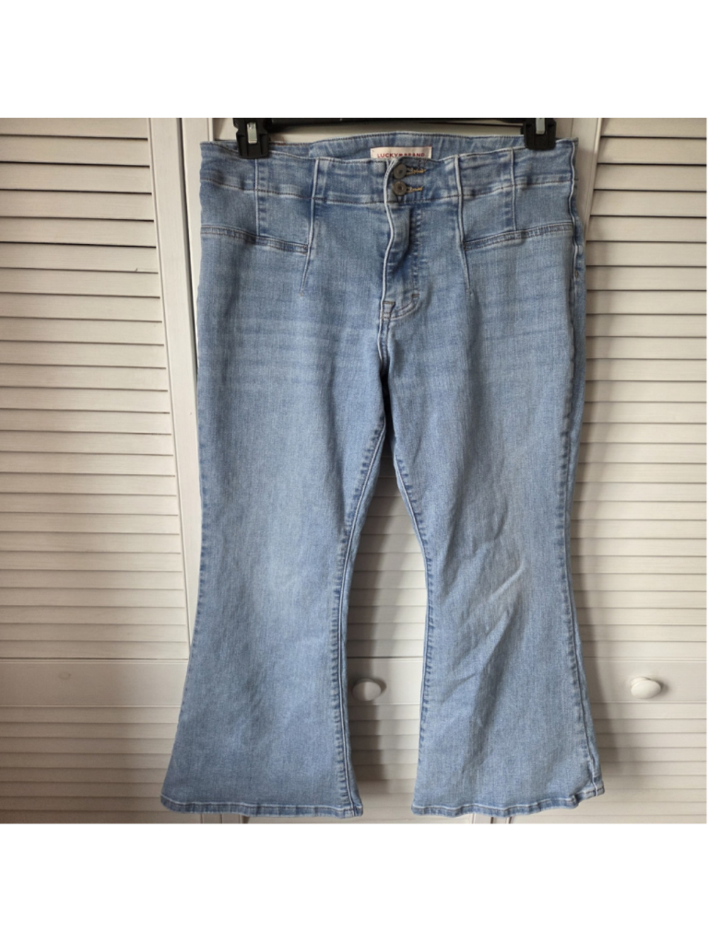 Women's Lucky Brand Stevie High Rise Flare Jeans Size 10 Blue